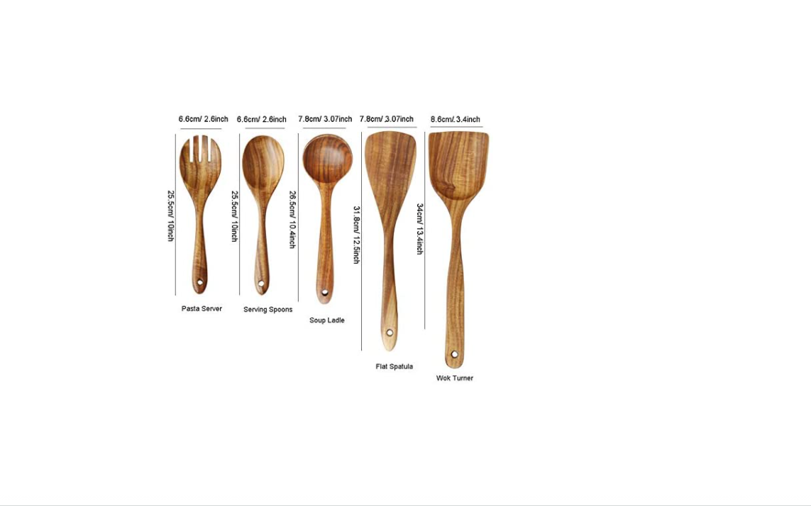 Stainfree Wooden Kitchen Tools Set Toxinproof , NonBPA Wooden Cooking Set