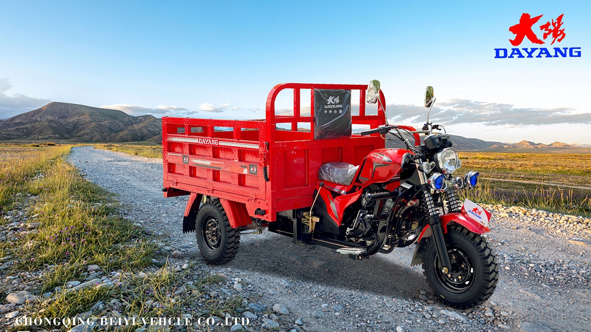 5 2 Rear Spring Leafs Diesel Tricycle for Two Adults in Tunisia Maximum Speed ≥70Km/h