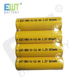 Quality High Capacity Nickel Cadmium Battery NI-CD AA 1.2V 600MAH 800mAh for AA wholesale