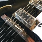 Hollow body jazz electric guitar,Double F hole, tremolo system, black high