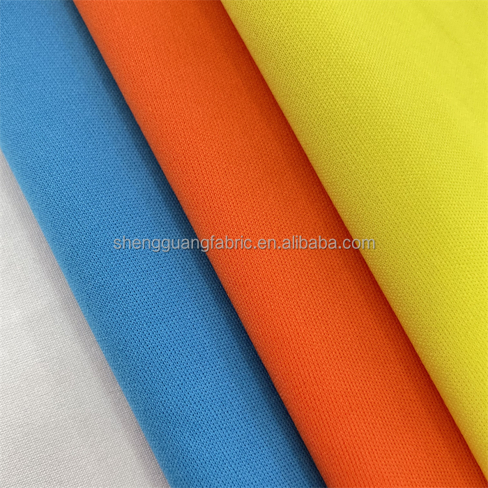 Double-Sided 100 Polyester Fabric 4 Way Stretch Jersey Style for Schoolbag Sportswear
