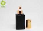 Glass Material Empty Fine Mist Spray Bottle Black Color For Face Essence Water