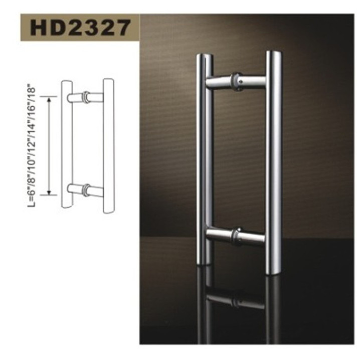 Customized Tempered Glass Door 12mm Thickness With Stainless Steel Handle