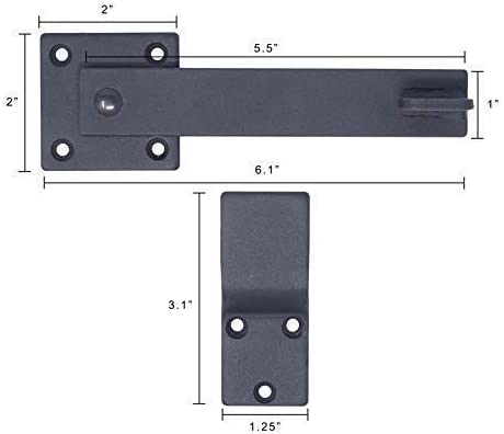 Reversible & Durable Sturdy 6" Farm Flip Fence Gate Latch, Barn Door Lock Flip Latch Hardware, Rustic Gate Lock for Cabinet
