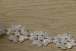 ODM Guipure Lace Trims , Heart Lace Trim 100% Polyester Material