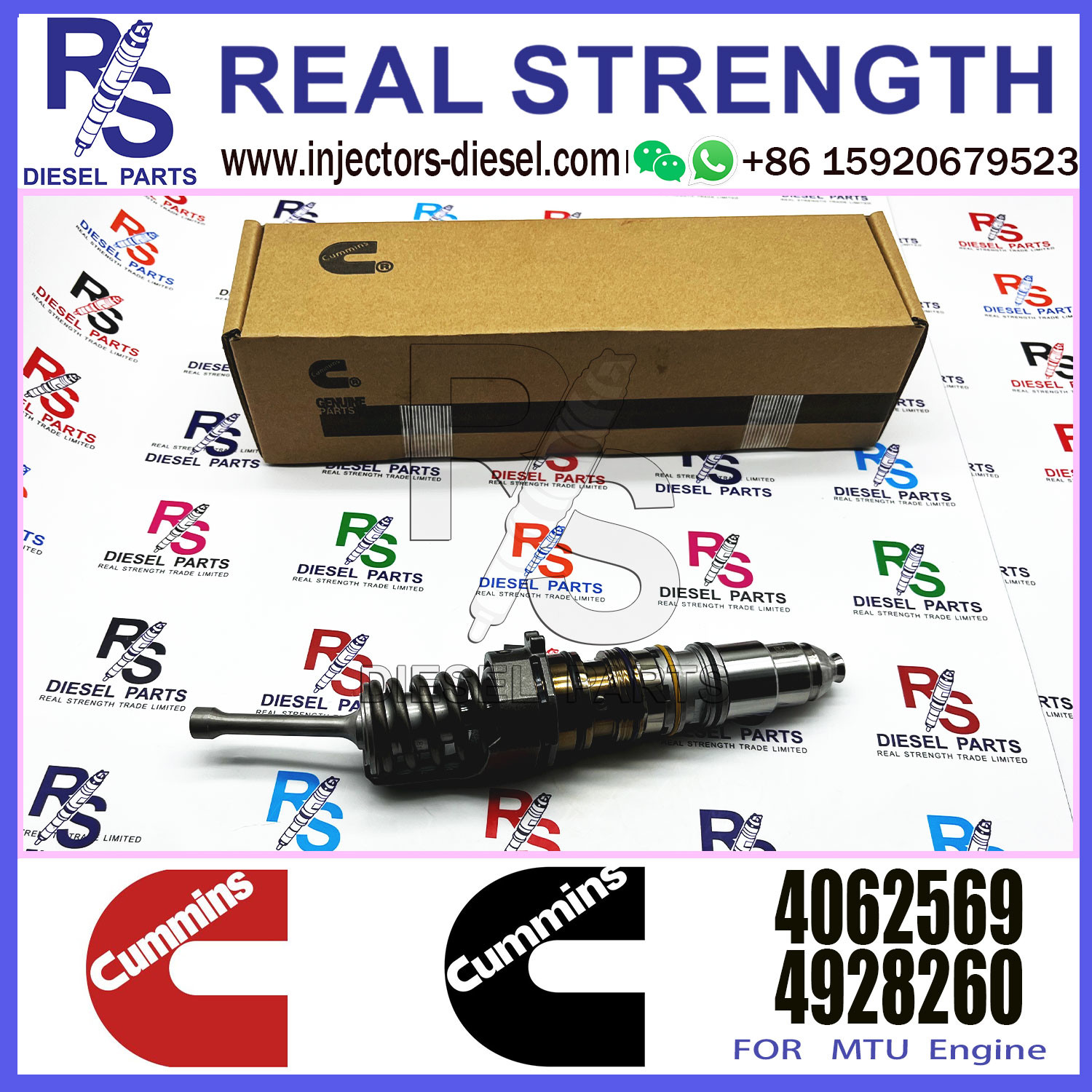 QSX15 ISX15 Diesel Engine Fuel Injector 4088660 4088665 4088327 4062569