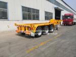Skeletal Type Container Semi Trailer Yellow Excellent Load Bearing Capacity 3