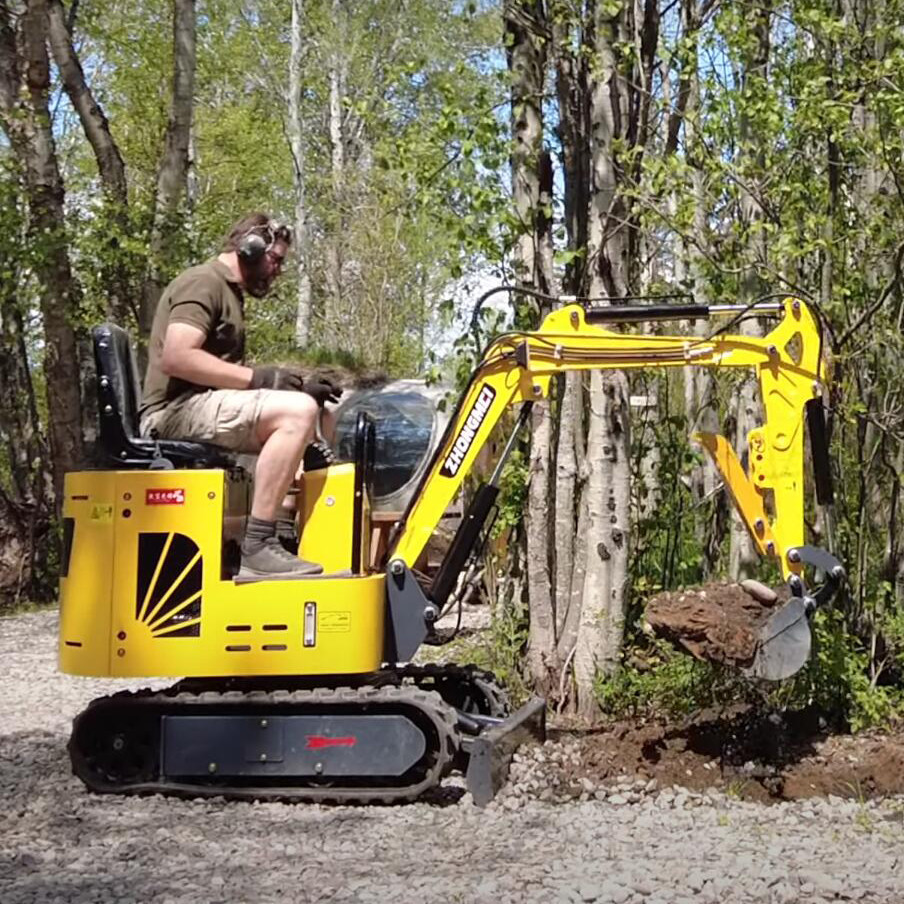 Mini Clamshell Shovel Excavator Trailer Small Bagger Thumb Micro Earth Moving Machinery Small Digger