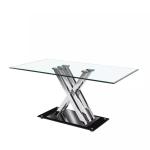 Stylish 8mm Clear Tempered Glass Table For Home Furnishing