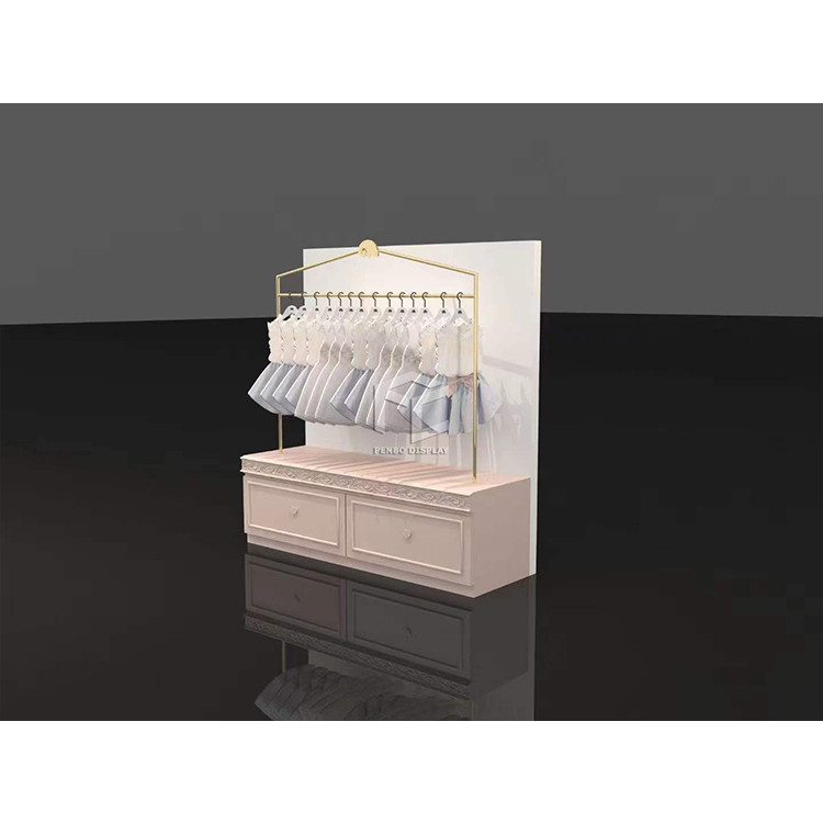 ISO9001 Retail Store Display Furniture Clothes Shop Display Rack