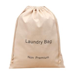 Quality Heavy Duty Cotton Drawstring 28x40cm 210D Canvas Hanging Hamper wholesale