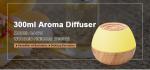 7 Color Led Wooden 300ml Mist Desktop Wood Grain Ultrasonic Diffuser