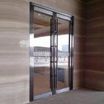 Powder Coated Aluminum Pivot Doors Customizable Smooth Open Pivot Entry Door