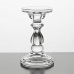 Pillar Taper Crystal Glass Candlestick Holders Decorative Lead Free