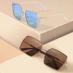UV400 Protection Metal Women'S Sunglasses Full Rim Frame OEM