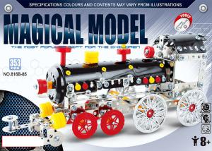 China Assembly STEM Metal Building Blocks Educational Toys Trains For Kids 353 Pcs on sale
