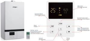 Quality Environmental Protection Gas Hot Water Boiler 740mm*400mm*305mm Dimension wholesale