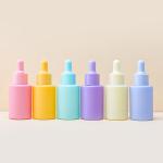 Matte Glass Serum Dropper Bottle Frosted Cosmetic Skincare Packaging 30ml 1oz