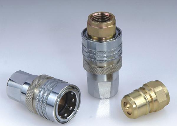 Steel Hydraulic Quick Connect Couplings , TEMA TH Type Quick Disconnect