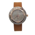 Natural Women'S Marble Face Watch Stainless Steel Cases Inside
