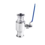 2 Way Straight Ball Valve DIN SMS WZ Sanitary Stainless Steel 304 316 316L Tri