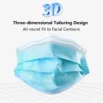 Hospital Mouth Mask Ear Loop Disposable 3 Ply Face Mask For Virus Protection