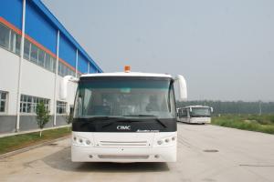 Quality Low Carbon Alloy Steel Body Airport Transfer Coach , Right / Left Hand Drive Bus Apron Bus wholesale