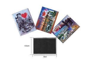 Quality Tinplate Souvenir Fridge Magnet 90 X 65mm Promotional Tourist Gift For Decoration wholesale