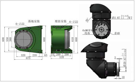 Painting robot for furniture, metal, hardware, GR6100-2200 payload 10kg reach 2204mm