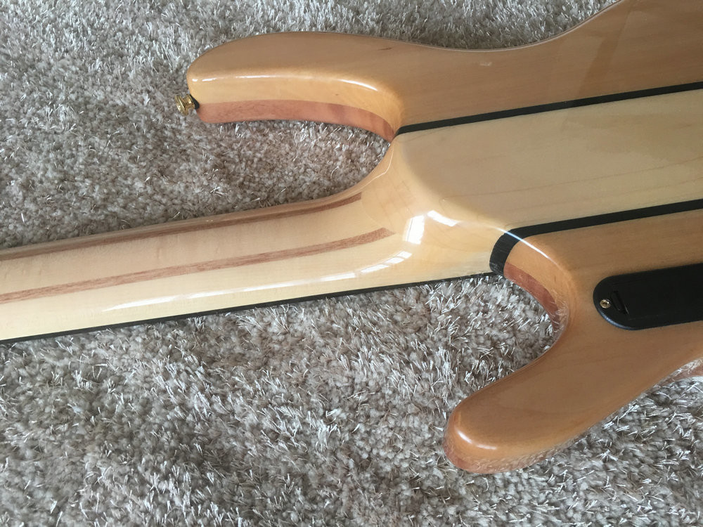 Custom bass guitar Ken smith bass 5 string Neck through body Golden hardwares Wilkson bridges original Dot inlay and act