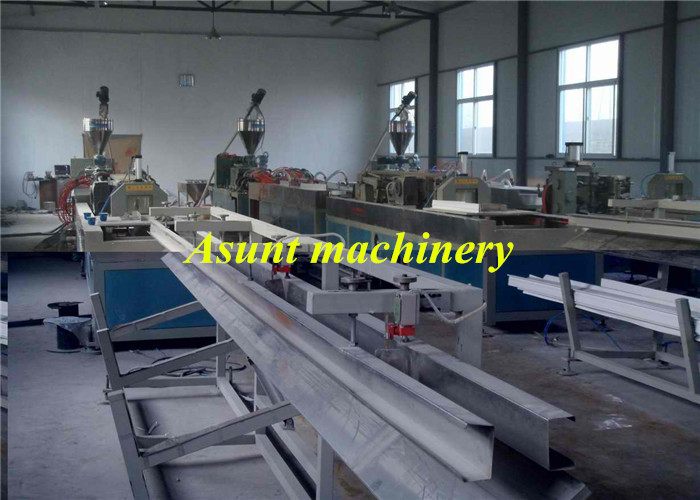 PVC Wood Plastic Profile Production Line For Processing Transmission Device