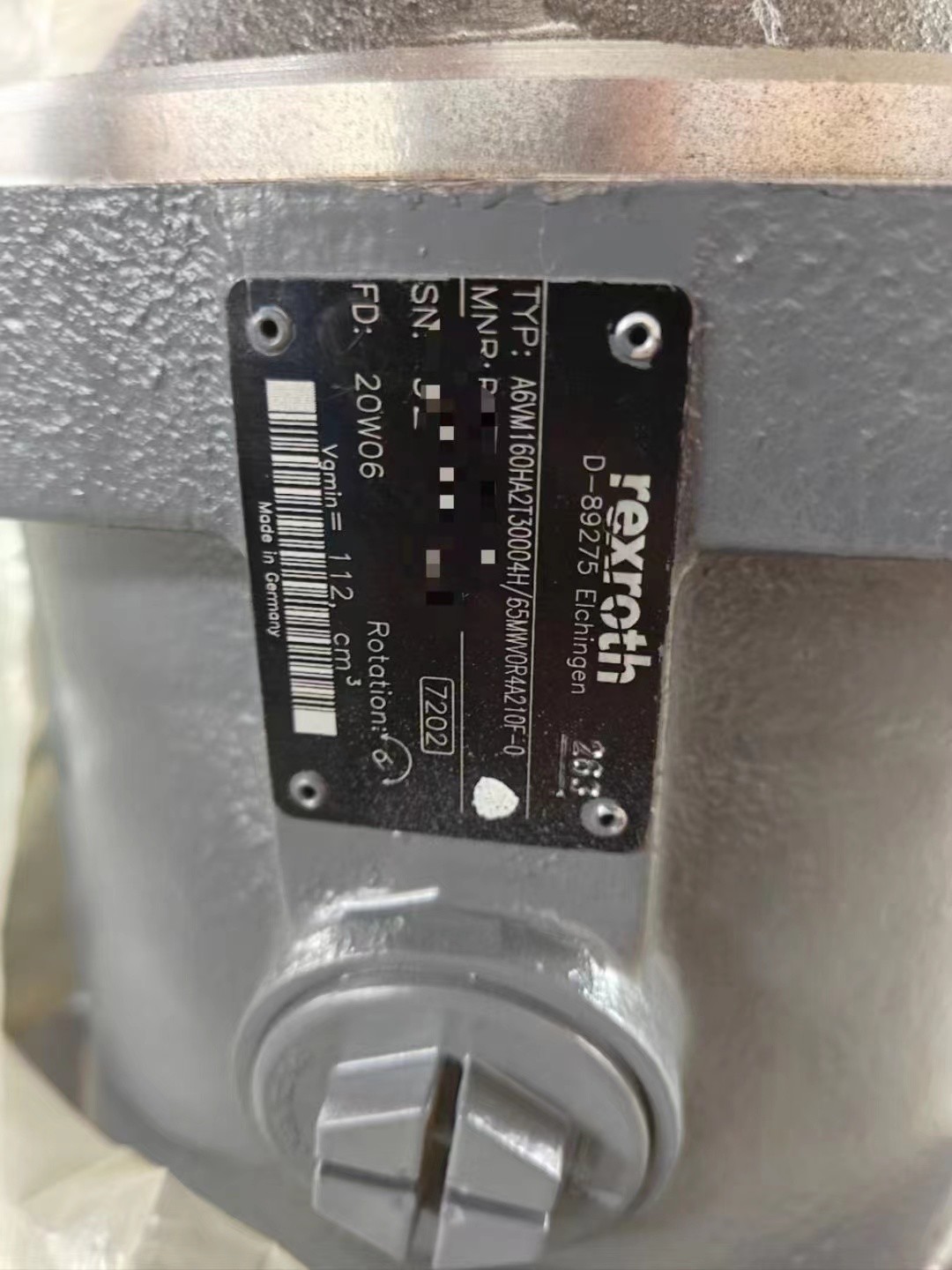 A6VM160 Axial Rexroth A6VM Piston Variable Motor AA6VM80HD2D/63W-VSC520B R902014417