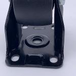Heavy Duty Plate Rigid Black Nylon Caster Wheel 3 Inch