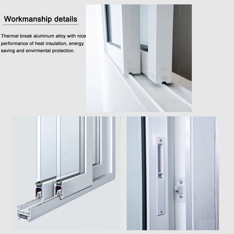 TS8383 1.6mm Aluminum Frame Sliding Glass Doors