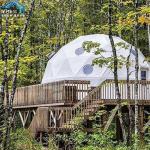 Modern Geodesic Dome Shelter Tent Clear Window VIP Cassette Flooring