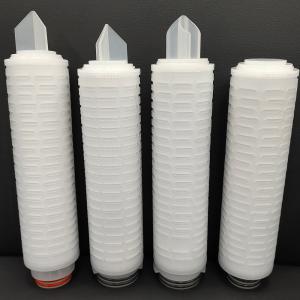 Quality RO Prefiltration Food Beverage Industry 0.22um Pleated Filter Cartridge wholesale