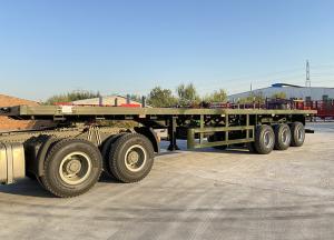 Quality Flatbed Semi-trailer For 20ft/40ft Container Transportation wholesale