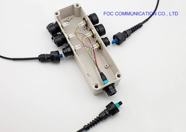 IP67 Waterproof Fiber Optic Termination Box 50N Tensile Strength For ODVA/MPO