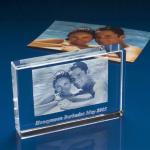 3D LASER ENGRAVING/crystal photo frame/acrylic photo frame/PHOTO FRAME/APPLE