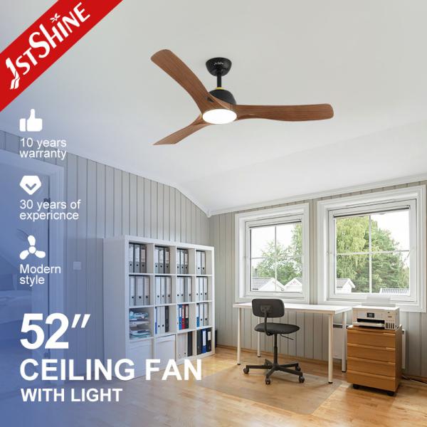 Living Room 1stshine LED Ceiling Fan 3 Color LED Plastic Blades and DC Motor for