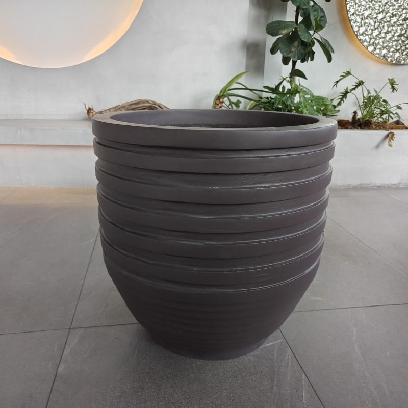 Tall Large Resin FRP Fiberglass Flower Pots Logo Customized
