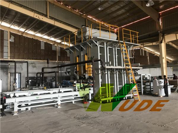 Double Side Synchronous Laminate Pressing Machine Short Cycle For Furniture