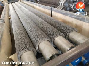 Quality Stainless Steel Serrated Finned Tube High Frequency Welding Wound Spiral Welded For Fired Heater wholesale