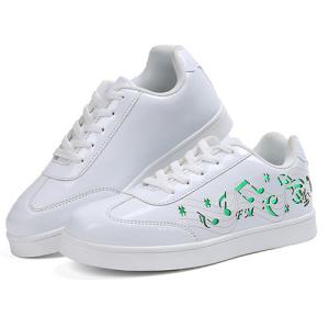 Quality Glow Texture LED Screen Shoes / Black Light Up Shoes For Adults Wear - Resistant wholesale