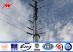 36M Galvanized Power Transmission Steel Poles 10kv - 550kv For Power Line
