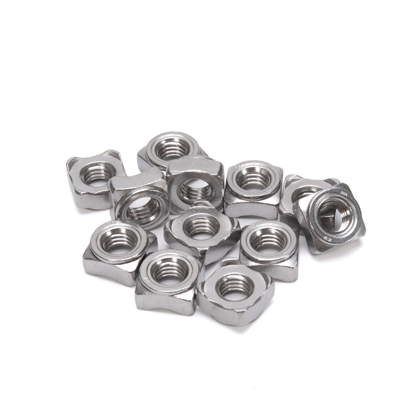 Nickel Plated Metric Customized Square Weld Lock Nut for Smooth Surface Stainless Steel 201/304/316 in Food Beverage Industry