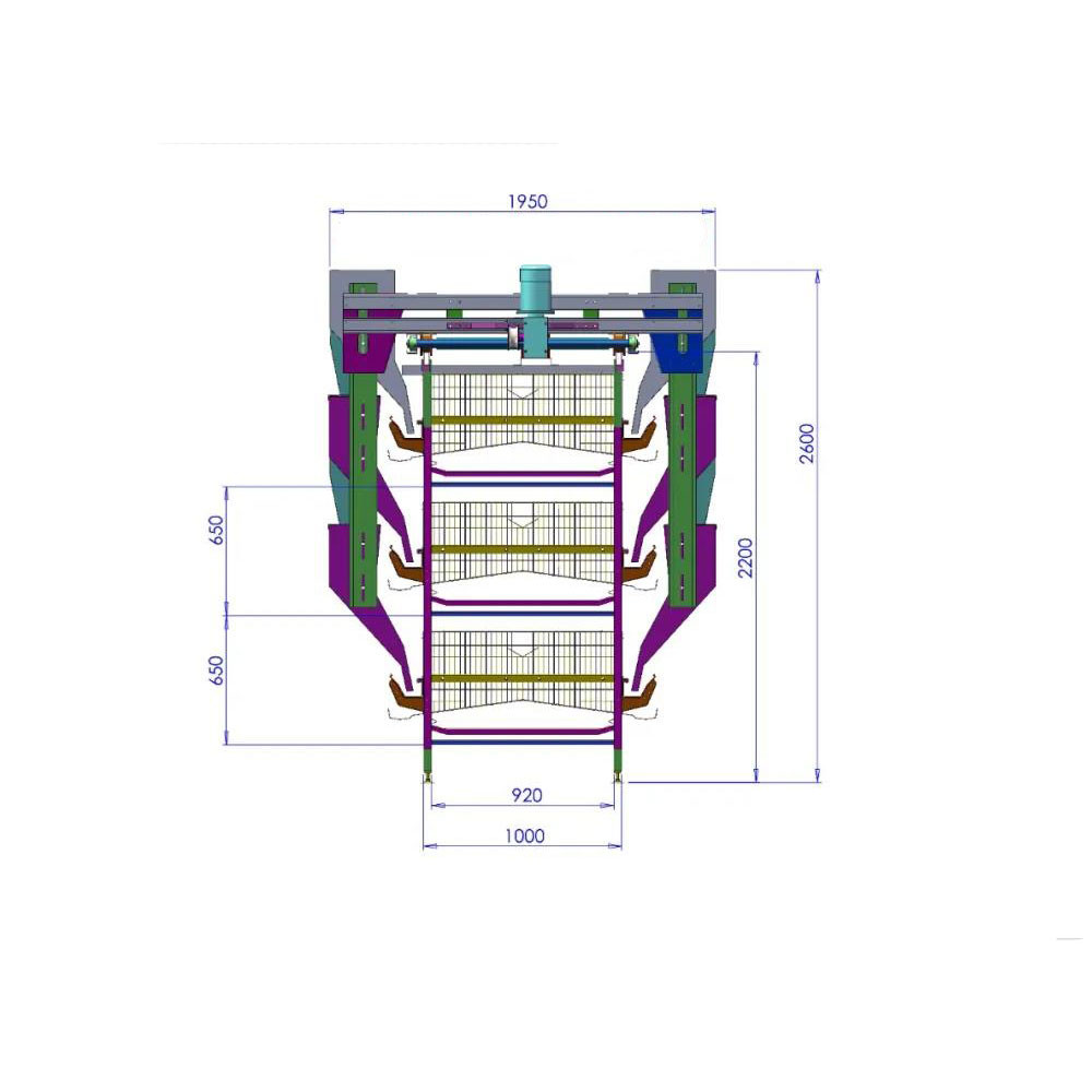 5 Layers Hot Dipped Galvanized Chicken Cage Battery Cage System
