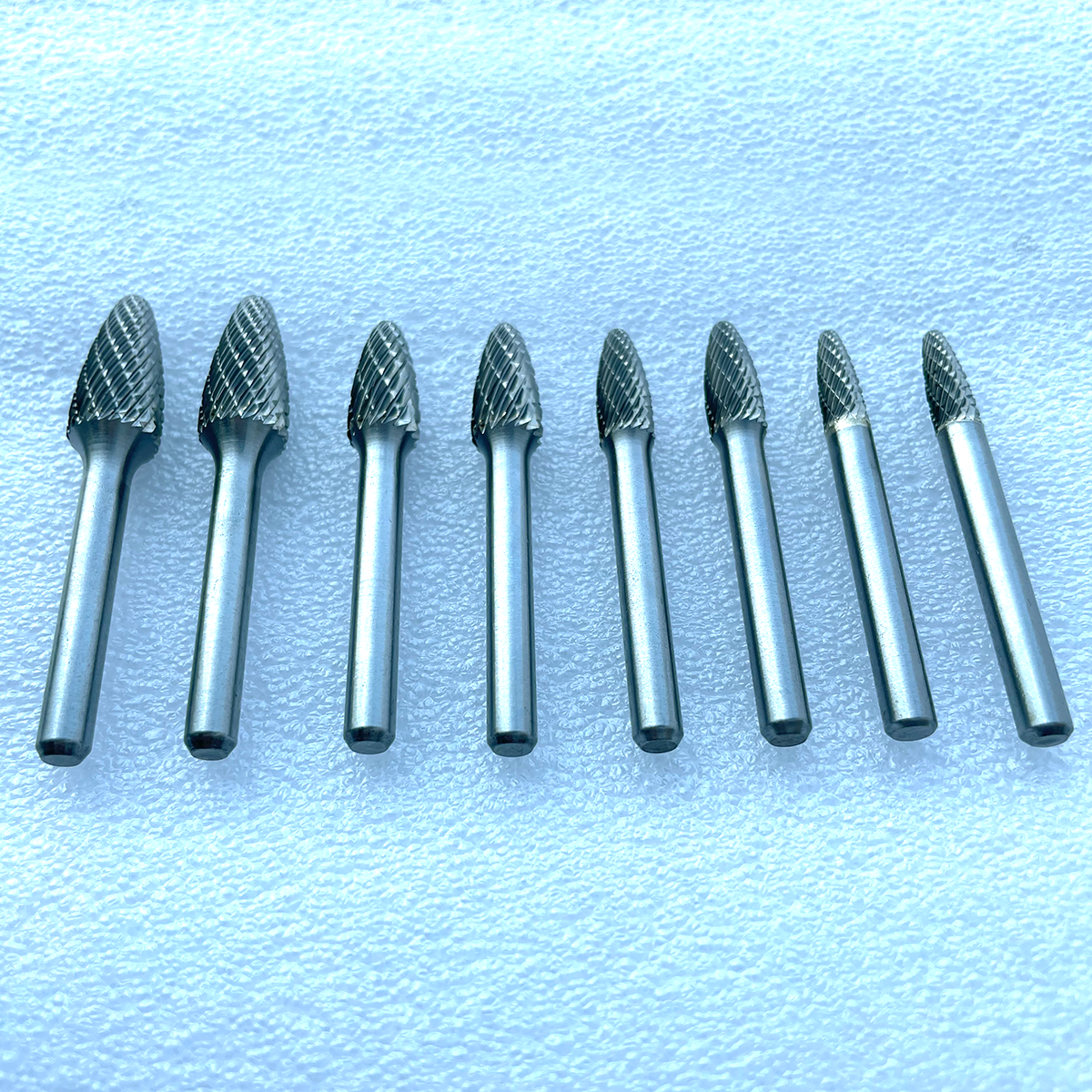Tungsten Carbide Rotary Burr Set 6mm 1/4 Shank Double Cut