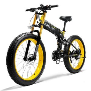 Quality 26in Fat Tire Folding Electric Bike With 48V 14Ah 50-60 Nm Torque wholesale