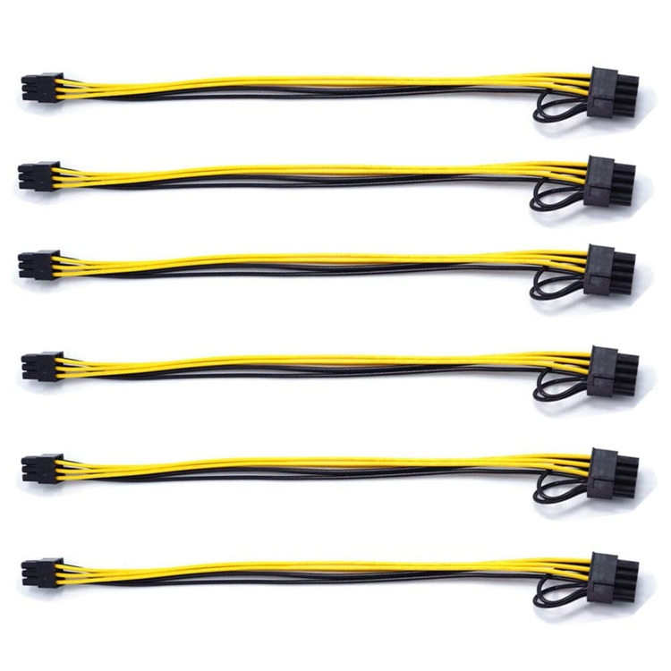 PCIE 6 Pin to 8 Pin GPU ATX Video Graphics Card PCIE PCI Express Power Cable